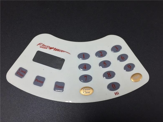 Custom 3M Adhesive Tactile Membrane Keypad PET Silk Printing