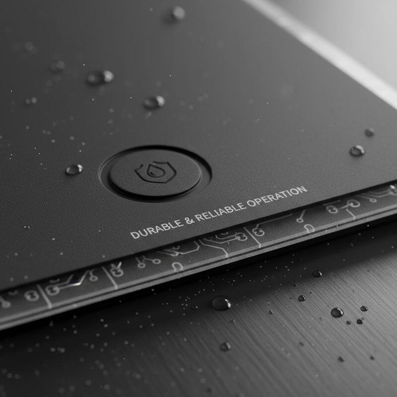 Waterproof And Dustproof Options Flexible Membrane Switch Black Color 0.125mm PET Circuit Offering Durable And Operation