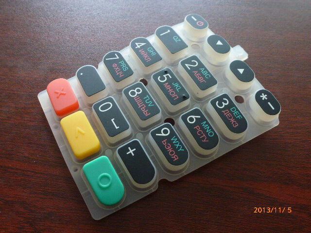 Adhesive Band Resistant Rubber Keypad Silicone Kitchenware