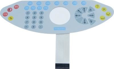 OEM Silk Printing Custom Tactile Membrane Keyboard With ZIF Connector